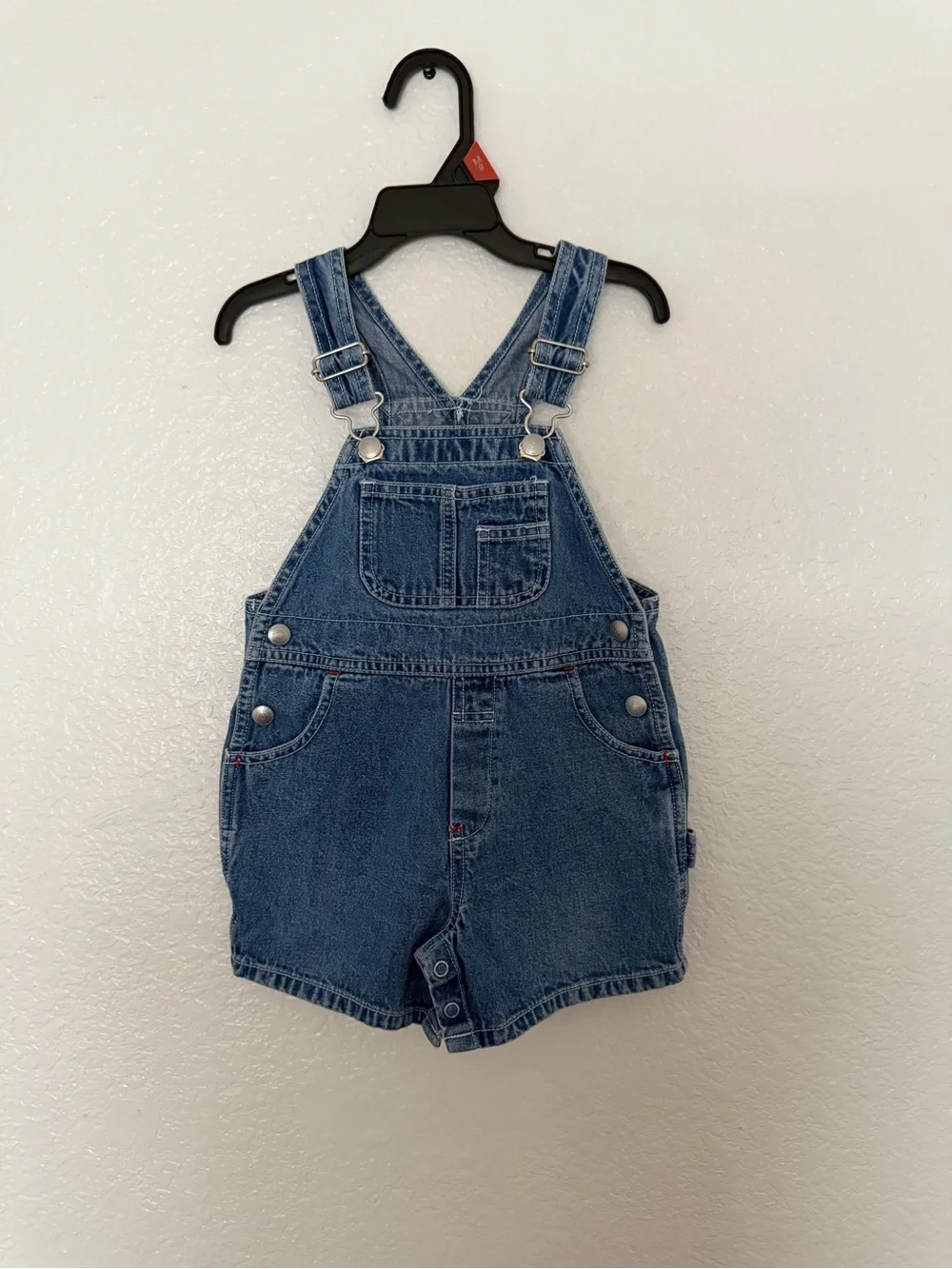 GAP Denim Short Overalls in Blue